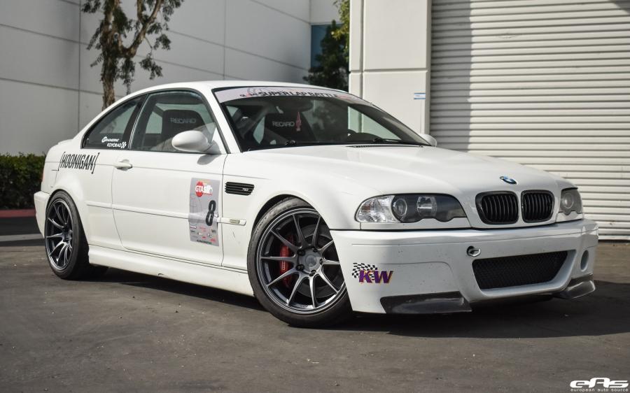 BMW M3 Coupe Hoonigan Alpine White by EAS on Titan7 Wheels (E46) '2017